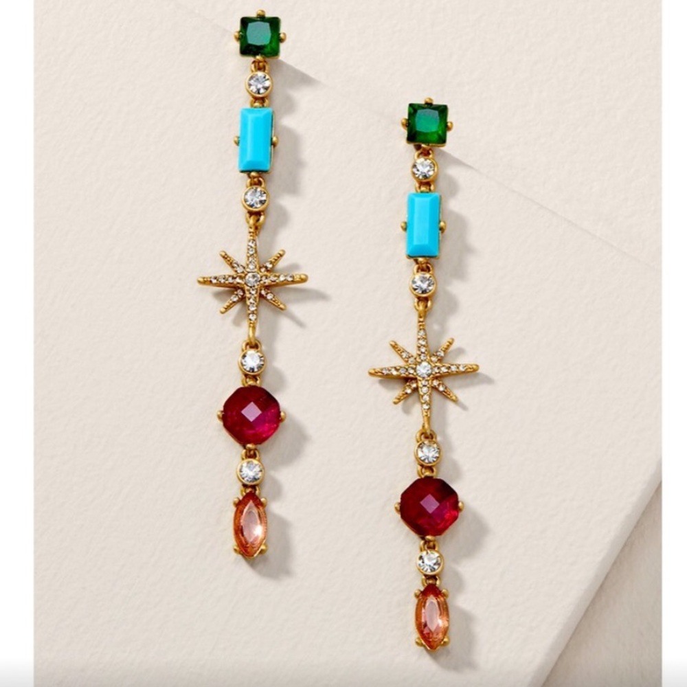 :: Stella & Dot | Retired🌈🍬Candy Jewels Collection Linear Earrings - Picture 3 of 6